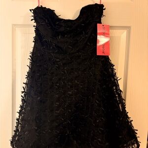 Betsey Johnson little black dress Sz 4 NWT